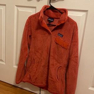 Patagonia re-tool worn once orange coral color